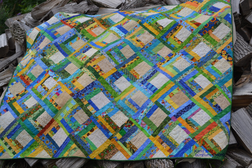 Quilting tips #2: patching batting for quilting projects - leftover fabric  ideas, easy patchwork. 